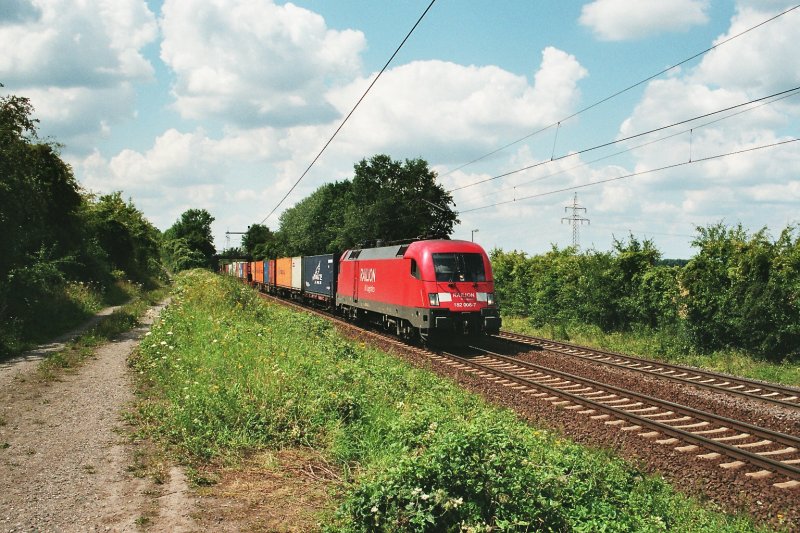 182 006 in Ahlten auf dem Weg von Linz nach