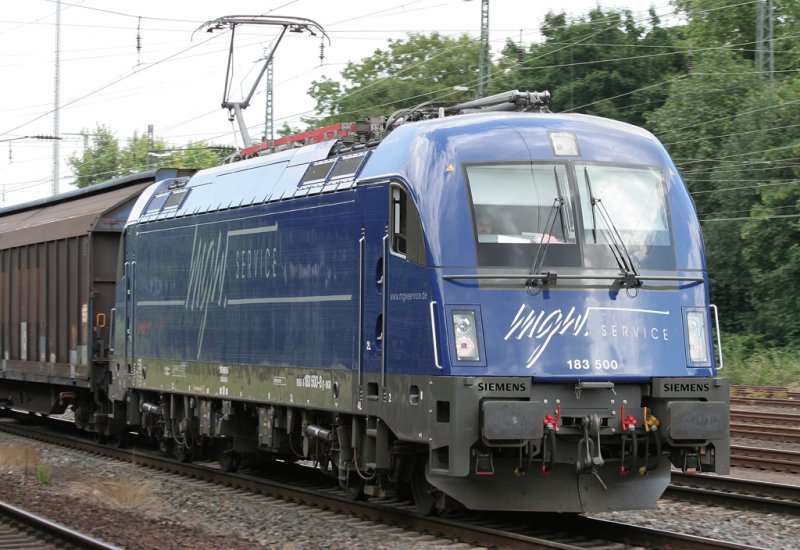 Der 183 500 des MGW Service durchf�hrt K�ln West am