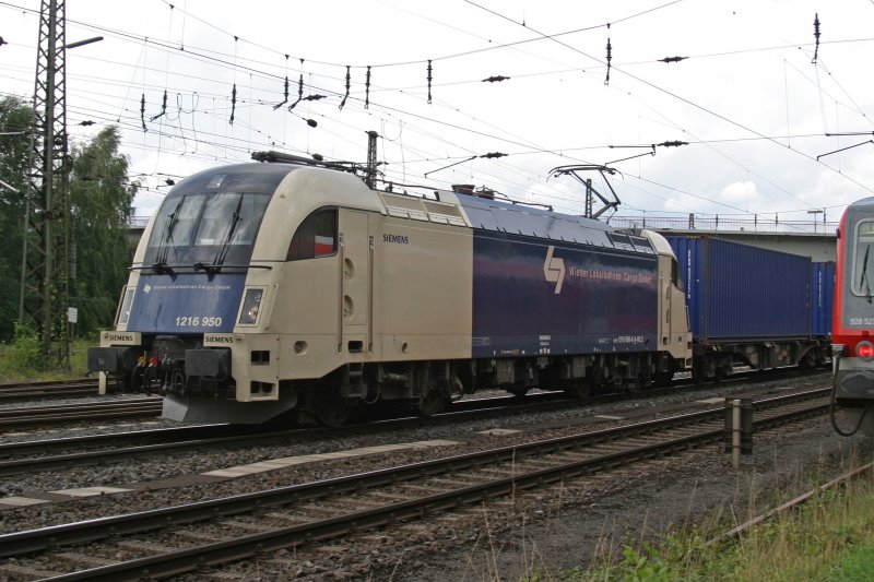1216 950 (Wiener Lokalbahn) durchf�hrt am 20.7.09 Duisburg-Entenfang 