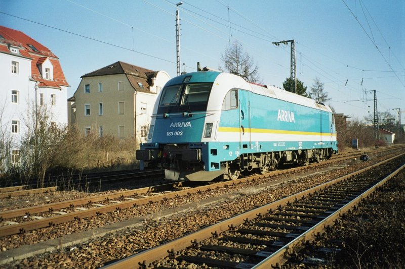 183 003 from Arriva in advance of the Regensburg Central