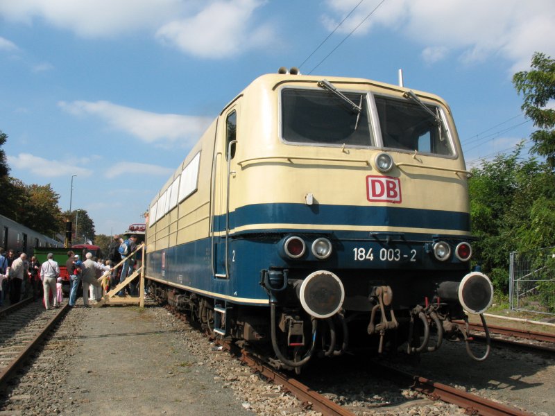 BR 184 003 on 09/16/2007 at Lokschau in Fürth (automatically