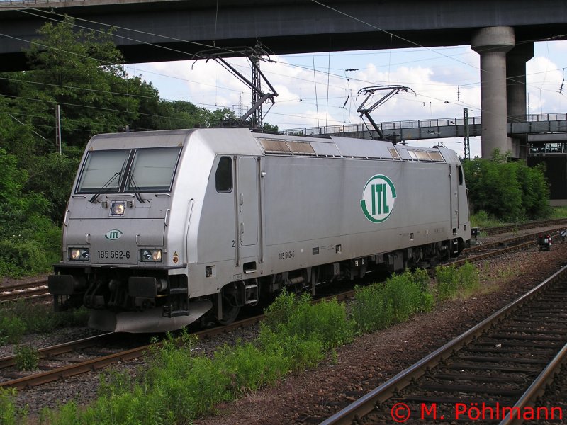 Lok 185 562- 6 der ITL Eisenbahn GmbH (Import Transport