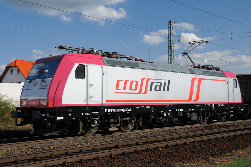Lokportrait par Excellance: 185 602-0 der Crossrail (Auerbach, Mai 2009).