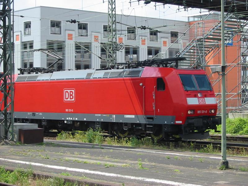 185-131 during the passage of Worms Hbf (automatically translated, Powered