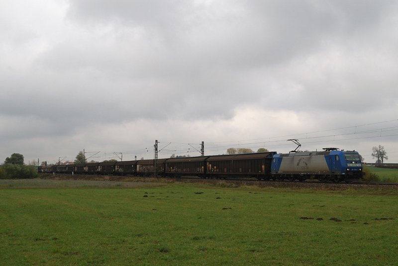 185 514 (SETG) mit Ecco Cargo bei Hattenhofen (24.10.2007) 