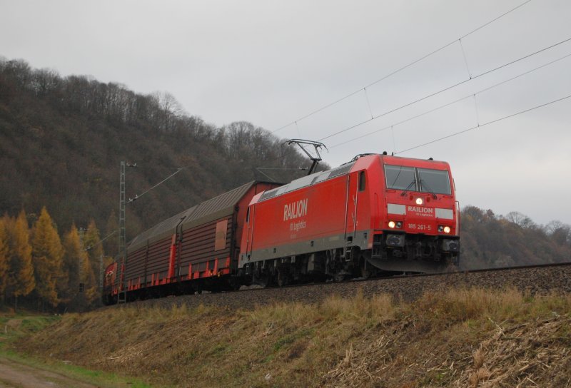 185 261 short with car train on 15.11.2008 before Freden