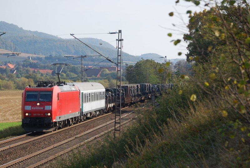 185 194-8 | Milit�rzug | 26.9.2009 bei Banteln 