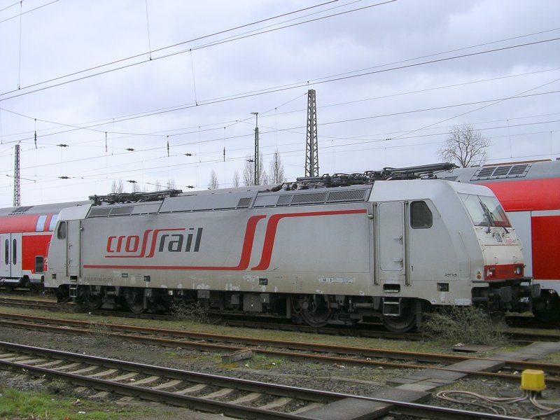 CrossRail 185 580-8 in Krefeld Hbf. abgestellt.(15.03.2009) 