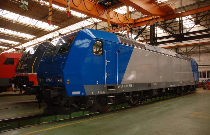 185 516 as on 12.09.09 in Dessau. The locomotive is