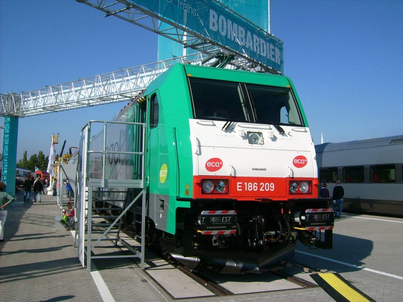 E 186 209 von Angel Trains auf der Innotrans am