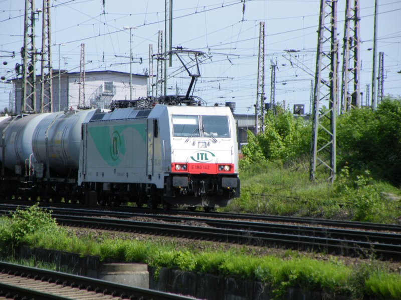E186 142 der ITL durchf�hrt am 9. Mai 2009 den