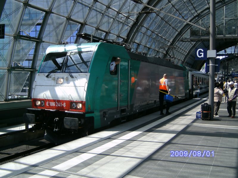 91 80 6186 241-6 D-DB bespannte am 01.08.2009 den EuroCity