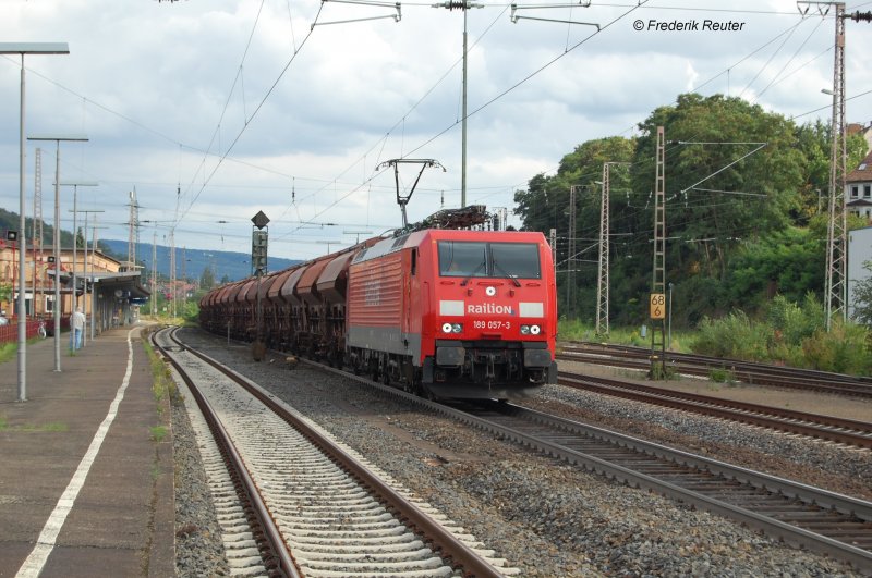 189 057 using a Tds block train on 20.8.2008 in