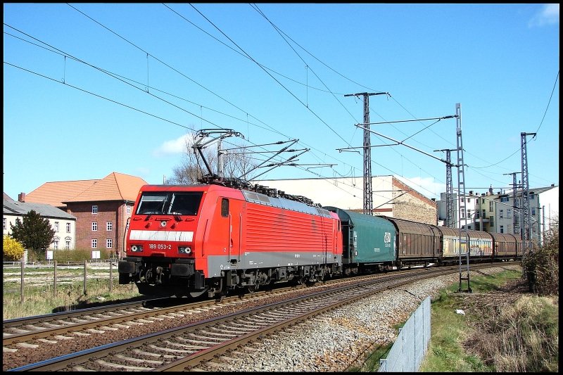 189053-2 with FE 45 503 Malmö Central to the named