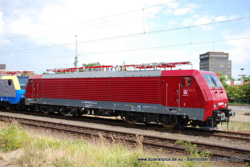 189 800-6 (MTEG) am 25. Juli 2009 abgestellt in M�nchengladbach