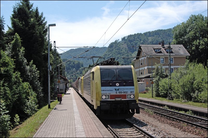 Nach der Ankunft am Urlaubsort wurde dem Nachbarort Oberaudorf einen