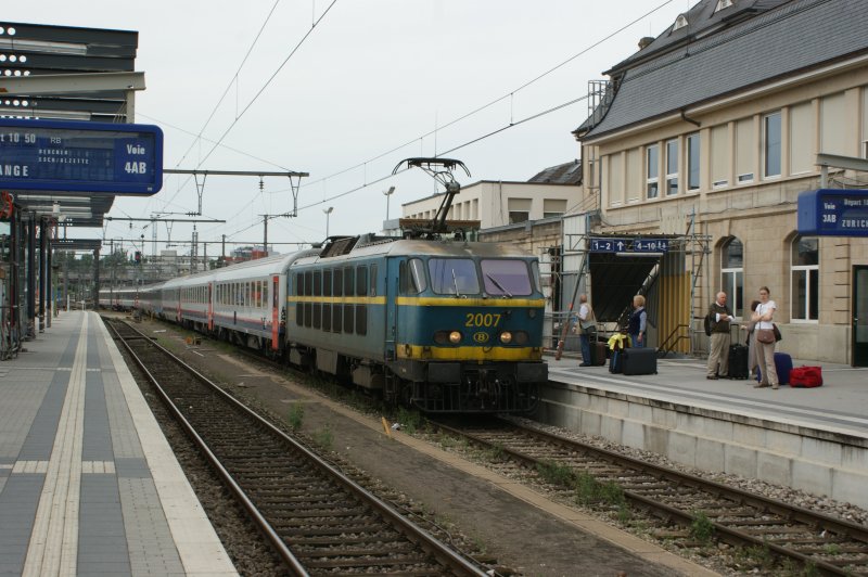 SNCB Baureihe 20 (2007) bringt den Eurocity nach Z�rich in
