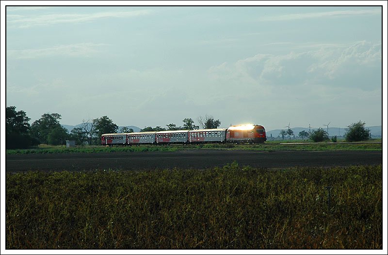 Nachschuss auf den REX 2535 von Bratislava nach Wien, mit