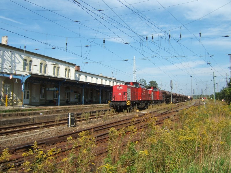 Nach einem kurzen Aufenthalt,in Lutherstadt Wittenberg,fuhr das PBSV-Doppelpack 20 und
