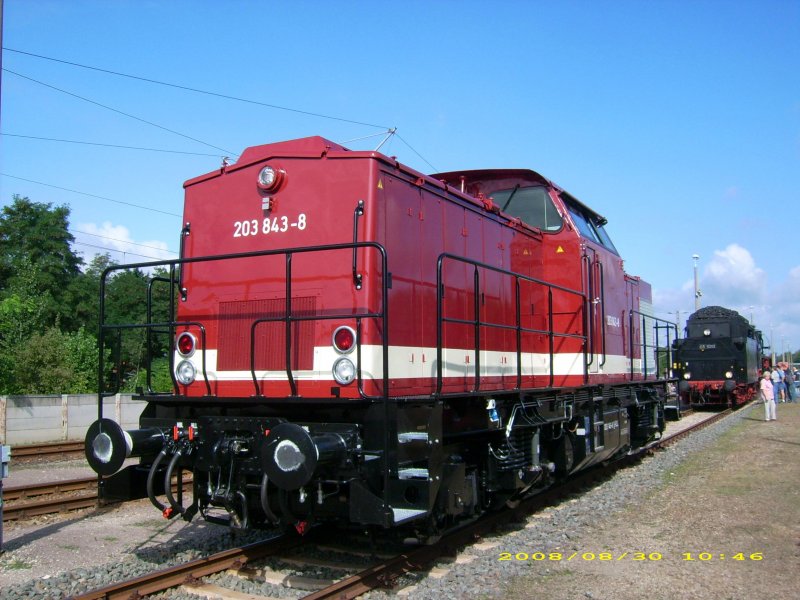 203 843 steht am 30.08.08 im SFW Delitzsch. Sie geh�rt