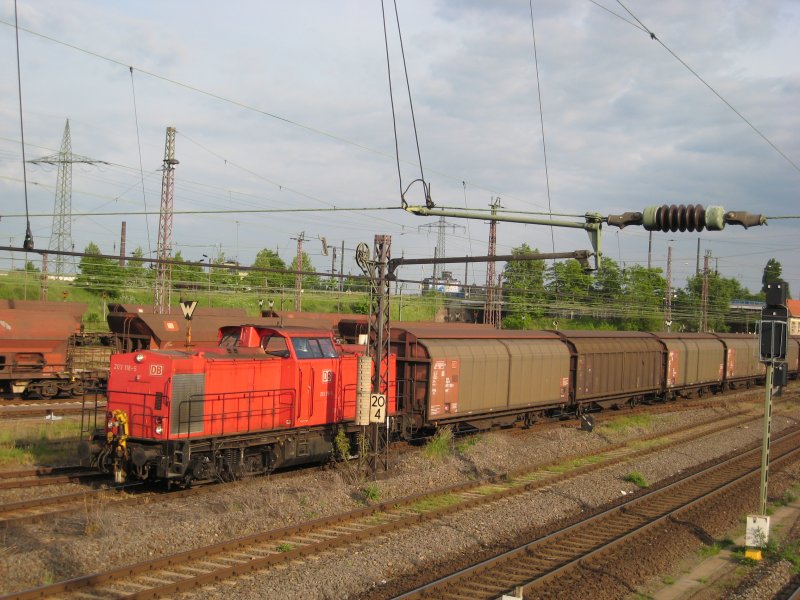 203118-5 freight station in Magdeburg on 20.05.2008. (automatically translated, Powered