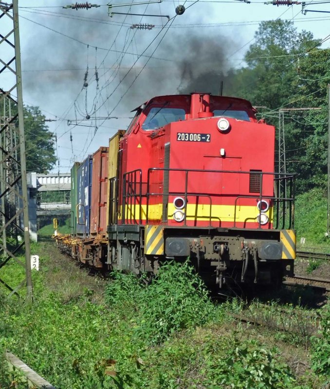 duisport rail 203 006 am 28.5.09 in Duisburg-Neudorf 
