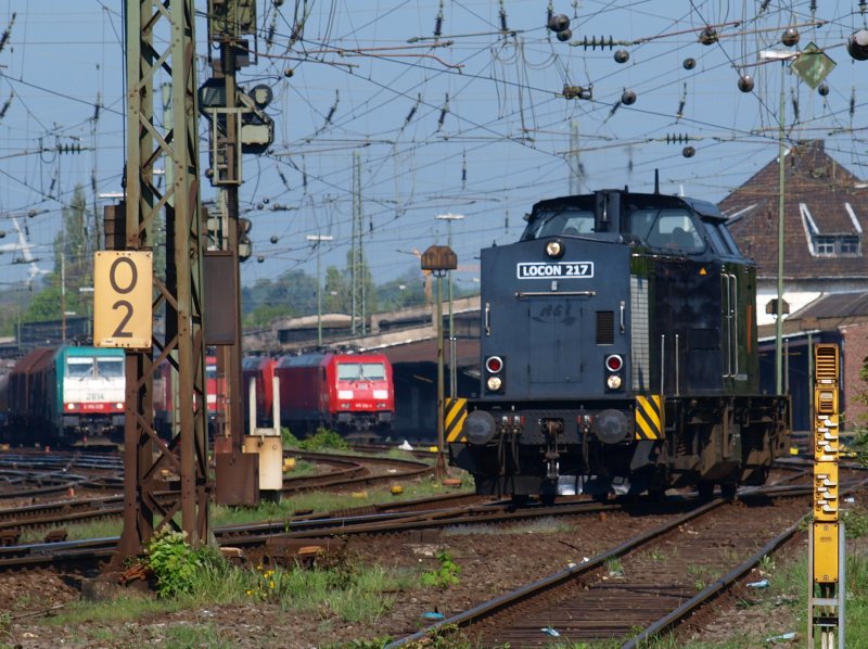 Locon 217 rangiert in Aachen West 