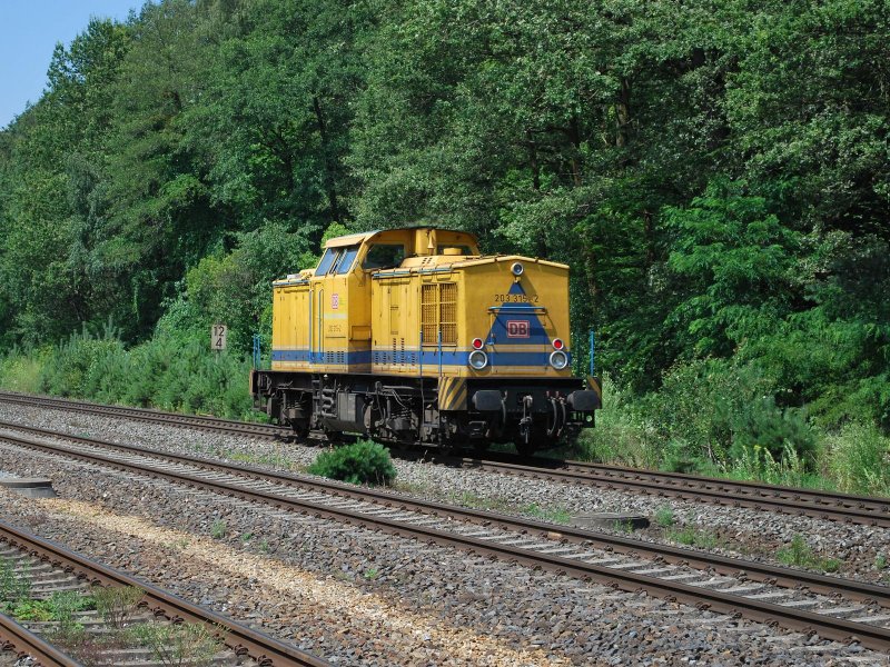 203 315-2 von DB Netz-Instandsetzung f�hrt am 16.7.09 gegen 12:00
