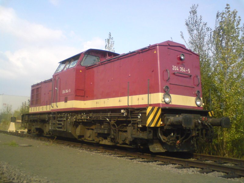 204 354-5 der MTEG stand am 16.09.09 bei Quelle in