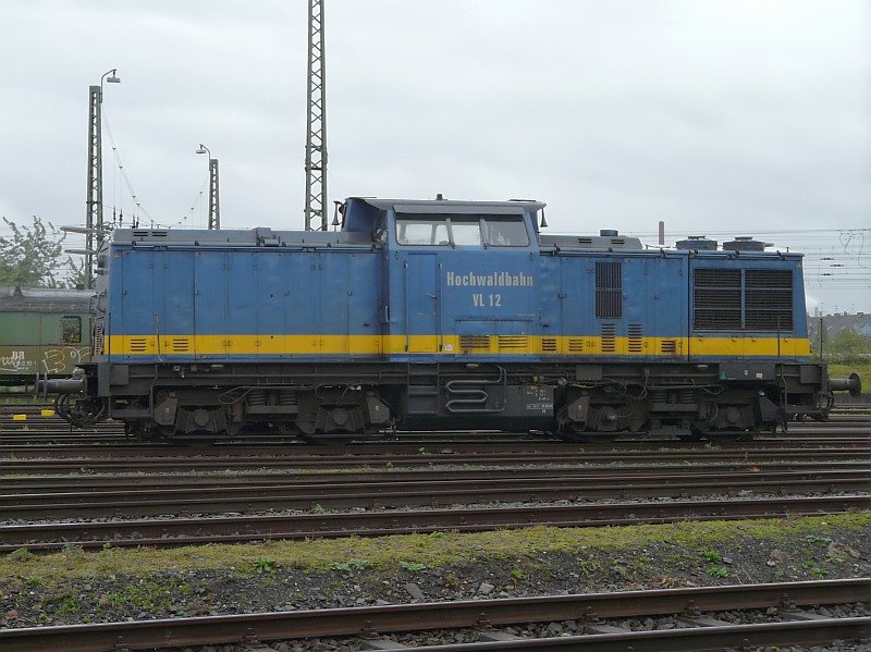 This locomotive of the high forest railway is in misty