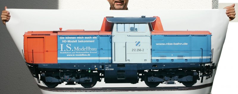 212 256-2 der Nordbayrischen Eisenbahn GmbH, fotografiert auf der linken