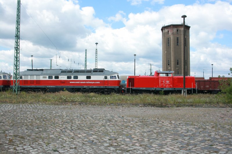 212 274-5 am 05.08.2008 im Bahnhof Guben 