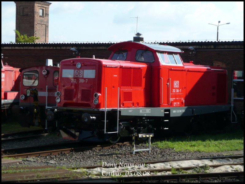 212 310 im AW Cottbus. Aufnahmedatum: 05.08.08 