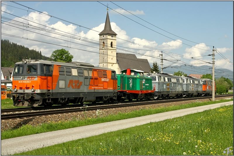 A Lokzug was very special today in Styria to sehen.RTS