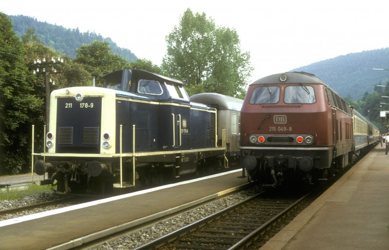 215 049 + 211 178 Bad Liebenzell 06.06.85