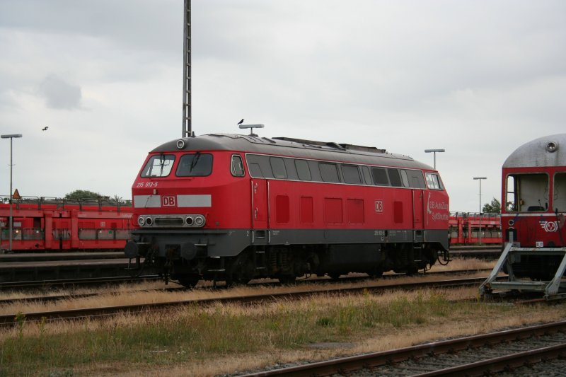 DB 215 913-5 am 26.6.2008 in Nieb�ll.
 