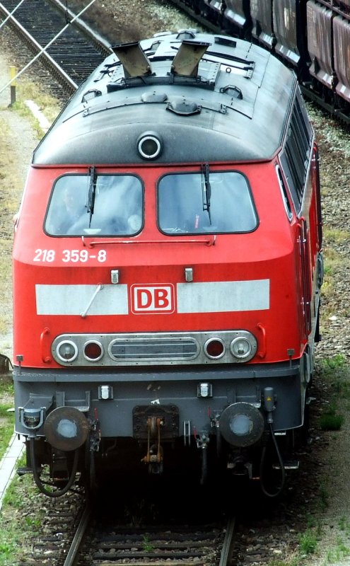 218 359 reacting on 23.06.2007 in Regensburg Hbf (automatically translated,