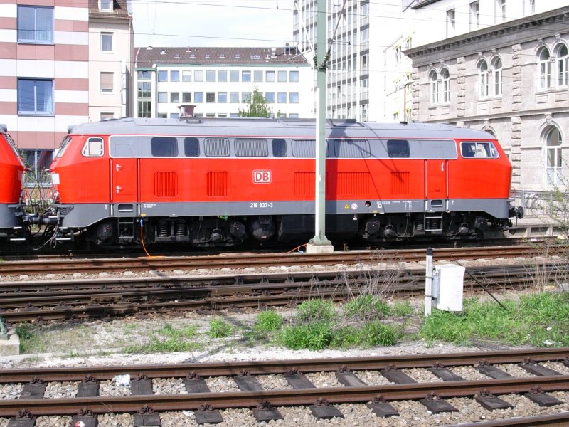 Hier eine 218 837-3 der zwei 218er von Andreas H 
