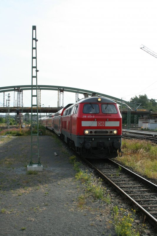 DB 218 413-3 am 28.6.2008 in L�beck.
 
