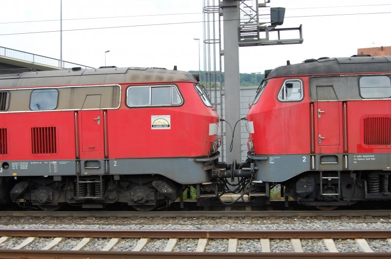 Diesellokklassiker im Doppelpack! 218 193-1 bekommt am 28.6.2009 Unterst�tzung durch