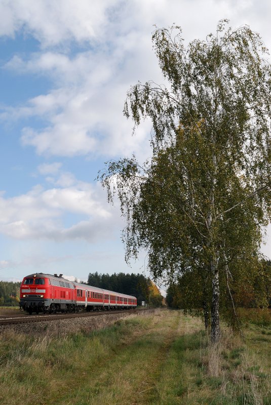 218 239 32 748 with RE (18/10/2007) at Schwabhausen (automatically