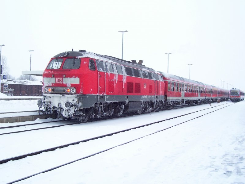 218 235 am 24.1.2007 mit einem RE nach M�nchen in