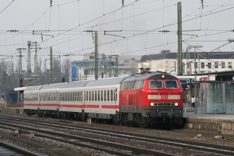 218 421 27 027 with RB on 21/03/2009 in Munich