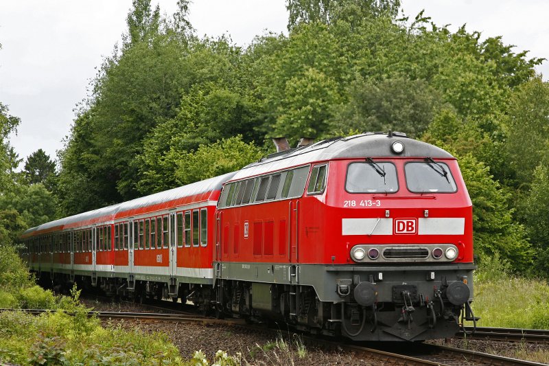 RB mit 218 am 10.06.2009 von Kiel nach L�beck am