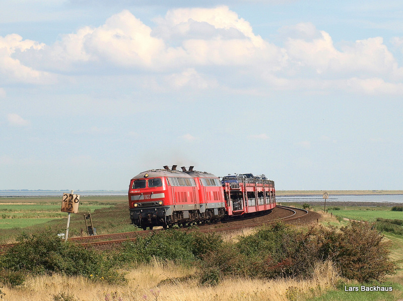 218 319-2 und 218 376-2 verlassen am 6.08.09 mit einem