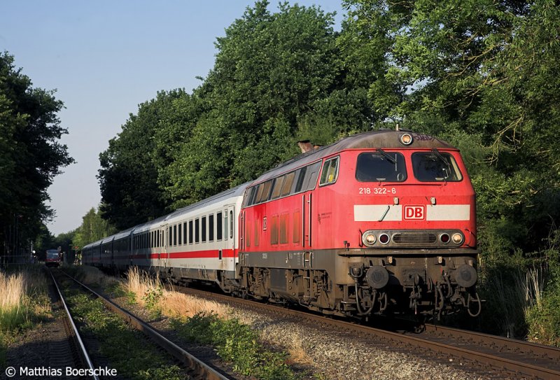 218 322-6 in Haffkrug am 03.07.08. 