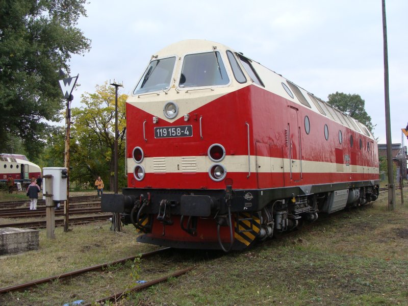DR 119 158 am 3.10.2008 am Tag der offenen T�r