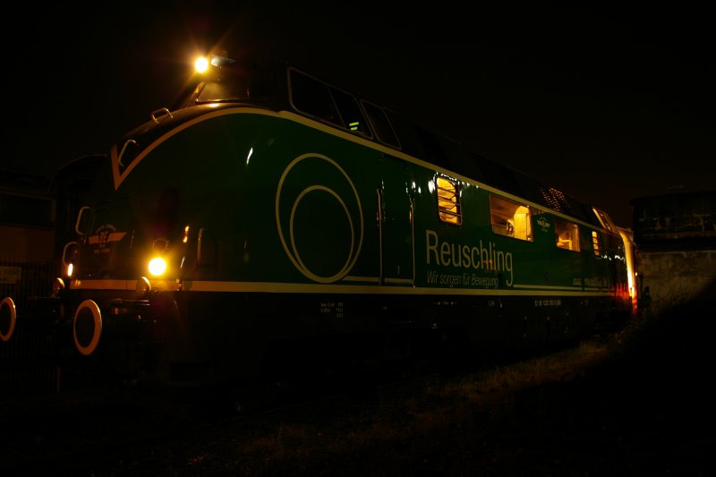 V200 053 der Brohltahlbahn am 26.1.2008 in Koblenz L�tzel. 