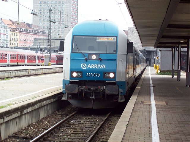 223 070 bereit zur Abfahrt nach Lindau HBF 