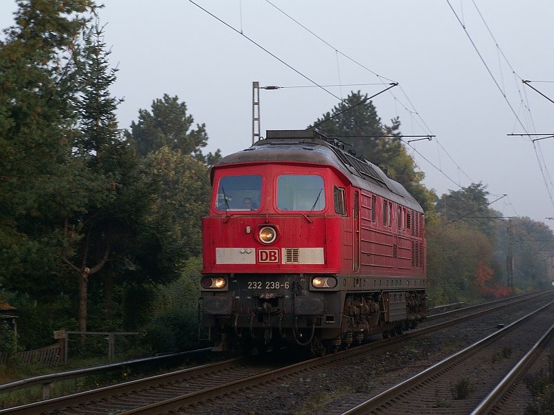 Eine einzelne Ludmilla rast in Richtung D�sseldorf. Das Foto stammt